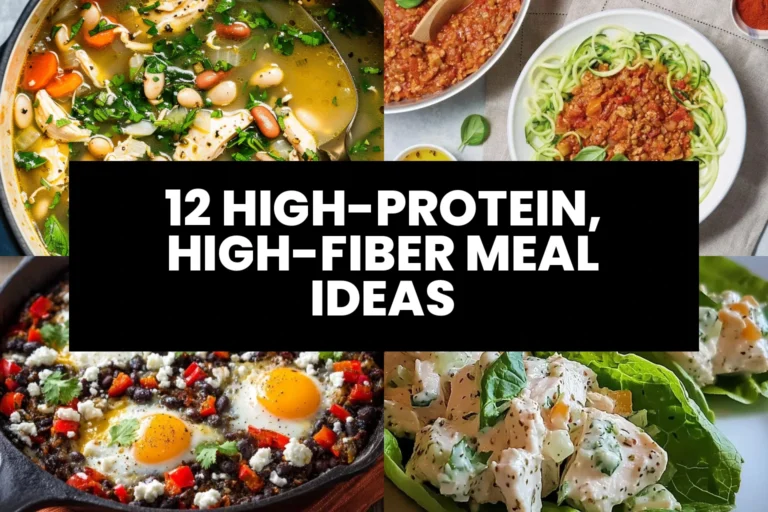 12 High-Protein, High-Fiber Meal Ideas - Featured